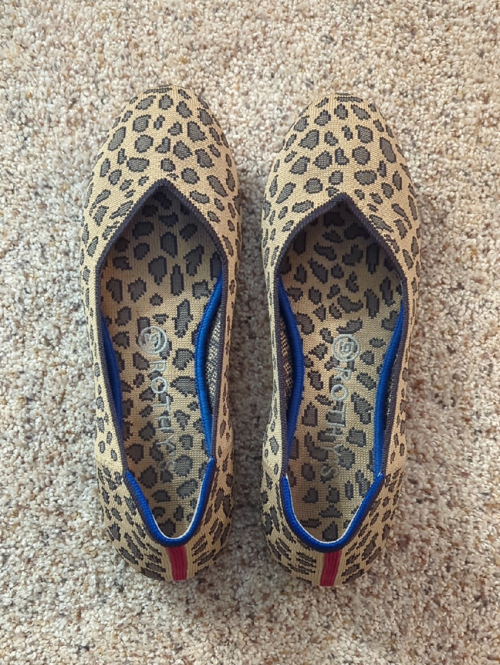 Rothy's The Flat Leopard Print Size 9